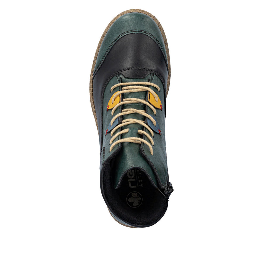 Rieker - 73510-90 - Peacock/Schwarz/Honig/Royal - Boots