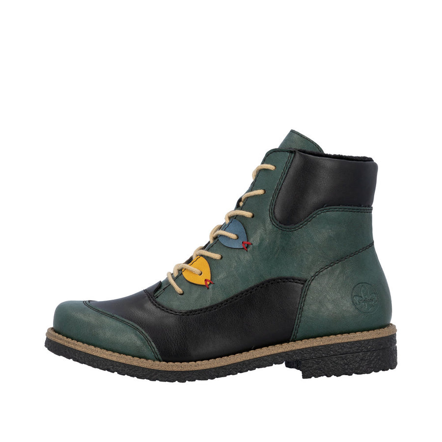 Rieker - 73510-90 - Peacock/Schwarz/Honig/Royal - Boots