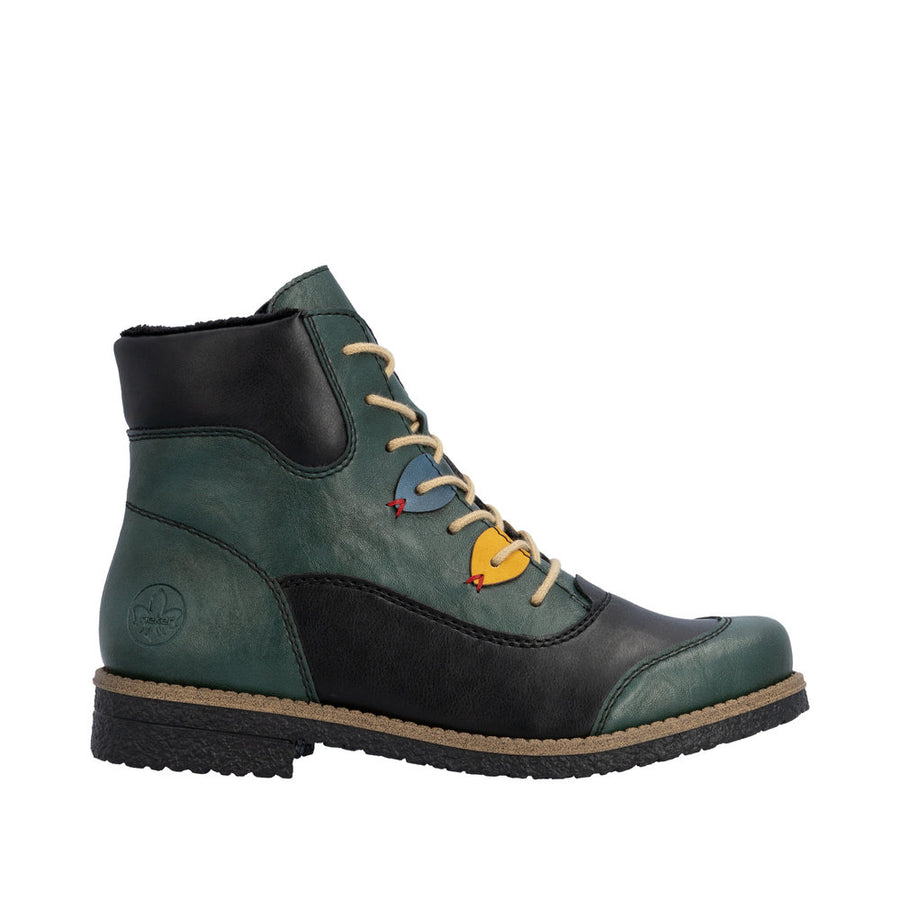 Rieker - 73510-90 - Peacock/Schwarz/Honig/Royal - Boots