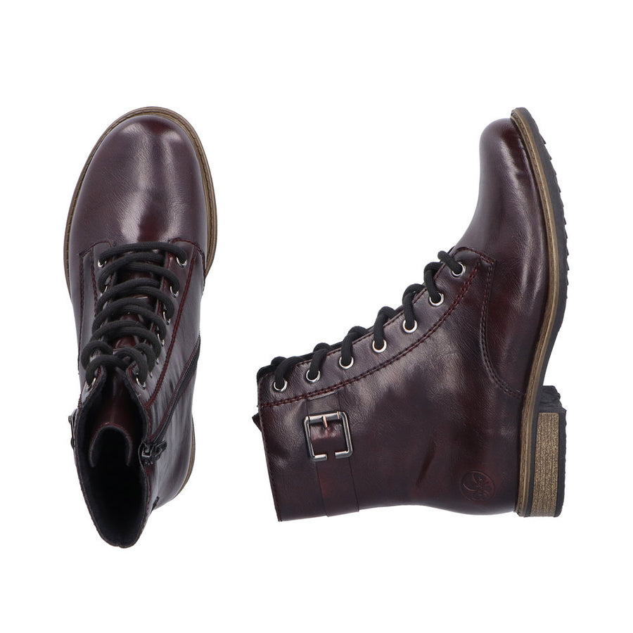 Rieker - 74802-35 - Schwarz-Rot - Boots