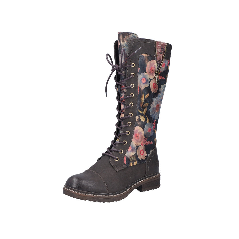 Rieker - 94731-91 - Mud/Ozean-Multi/Schwarz-Antik - Boots