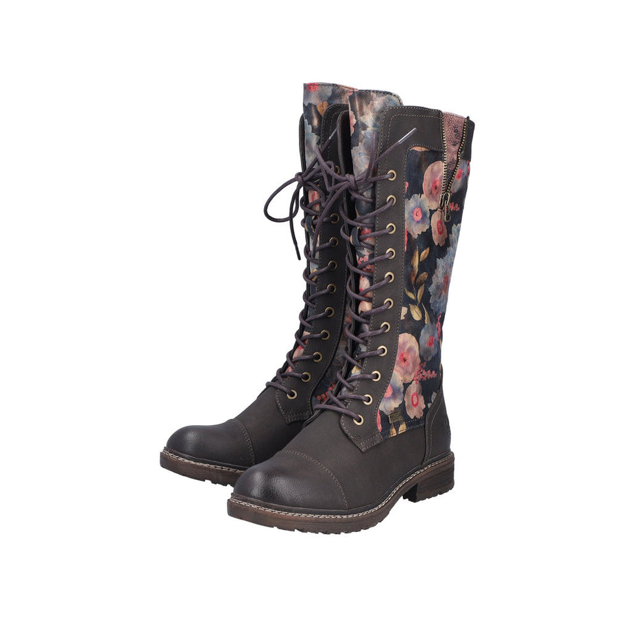 Rieker - 94731-91 - Mud/Ozean-Multi/Schwarz-Antik - Boots