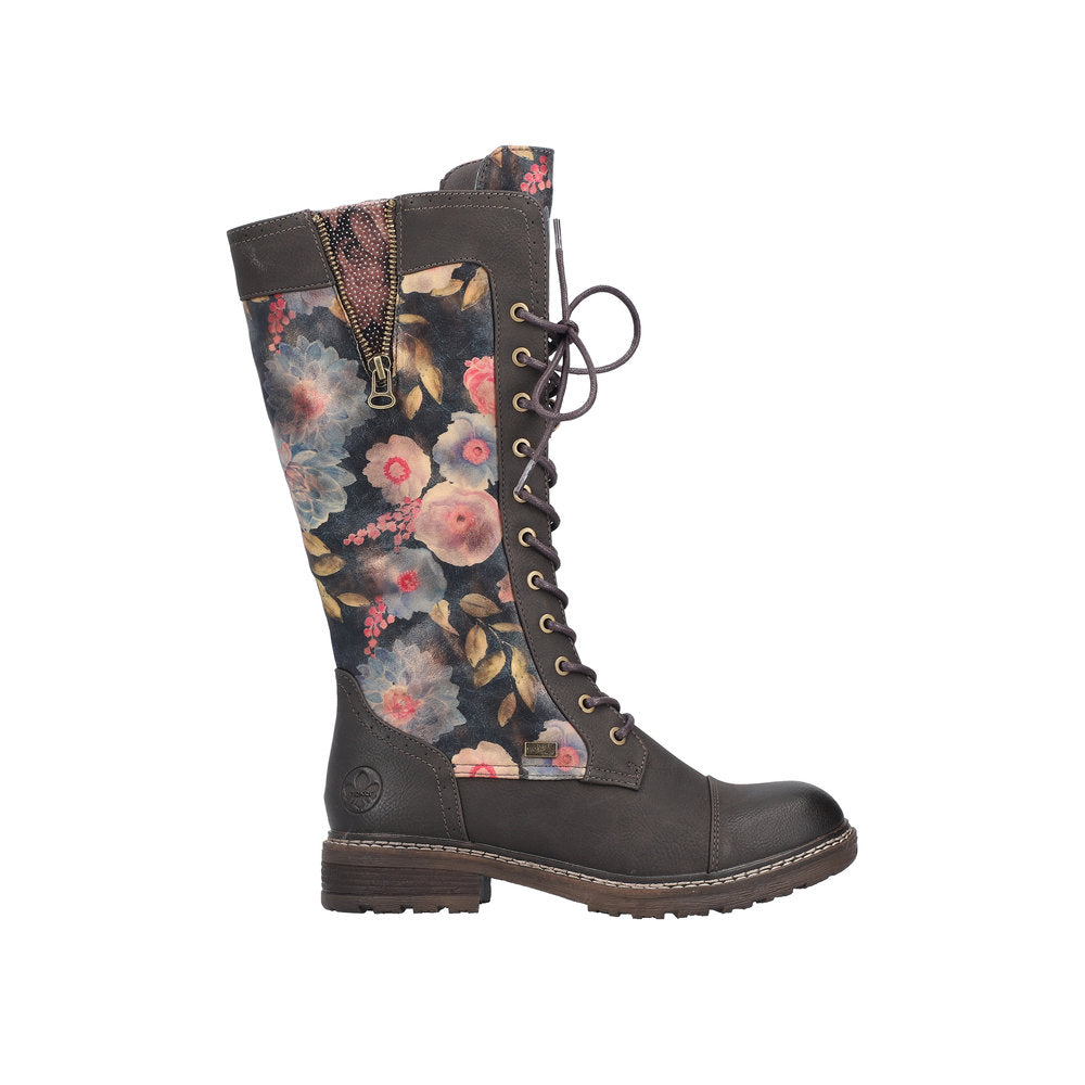 Rieker - 94731-91 - Mud/Ozean-Multi/Schwarz-Antik - Boots
