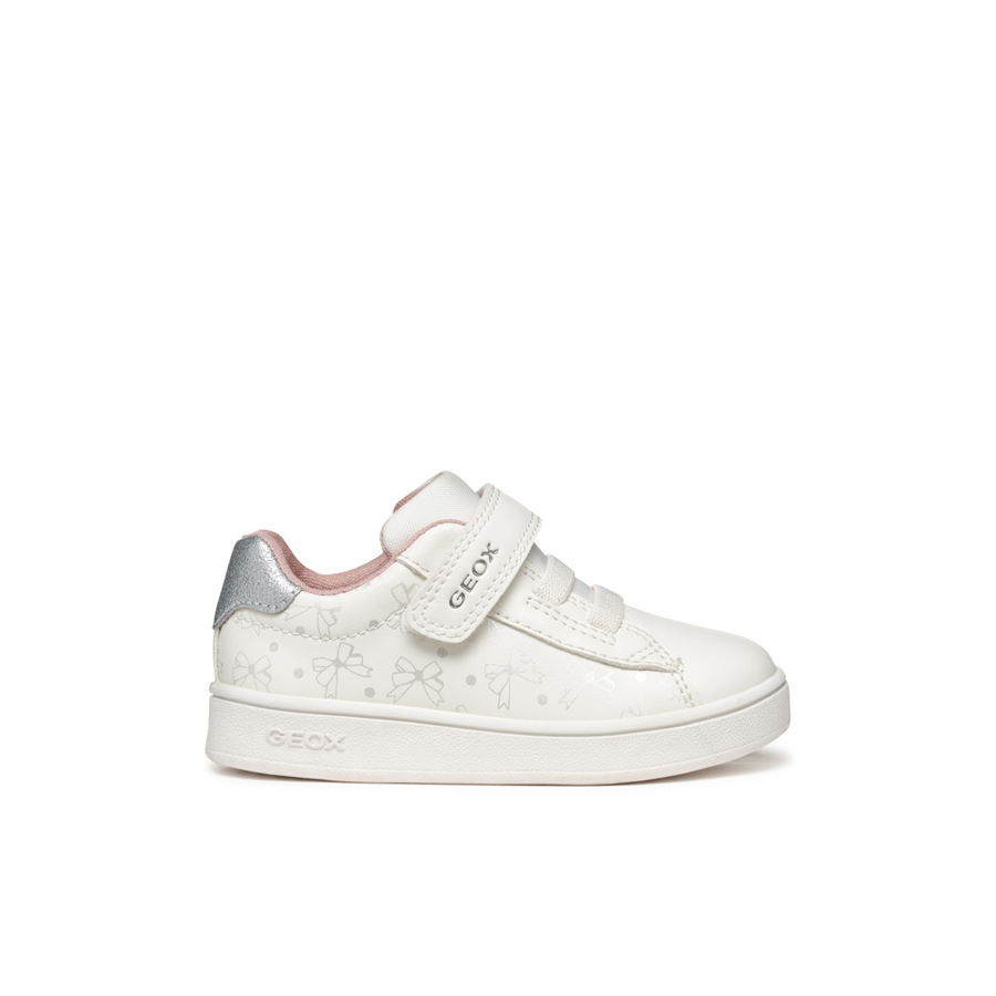 Geox - B Eclyper Girl - Optic White/Silver - Trainers