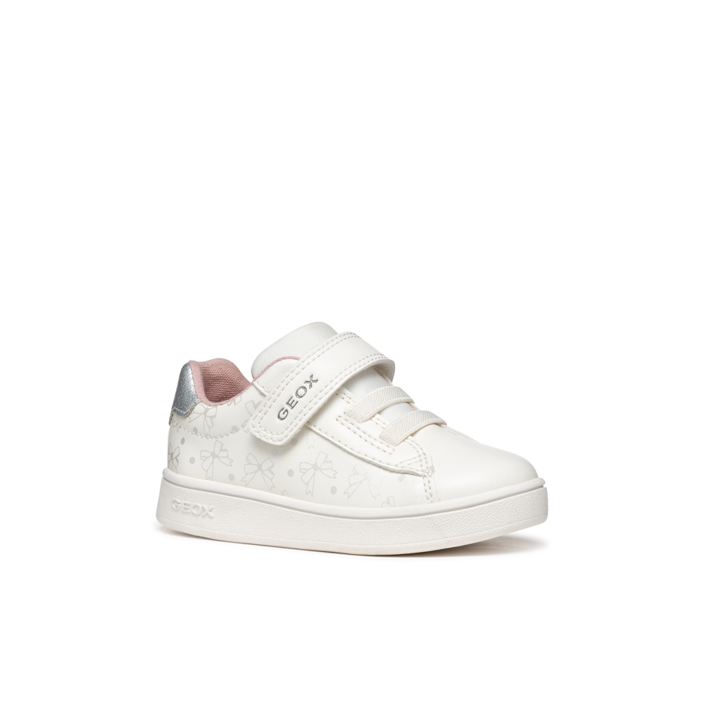Geox - B Eclyper Girl - Optic White/Silver - Trainers