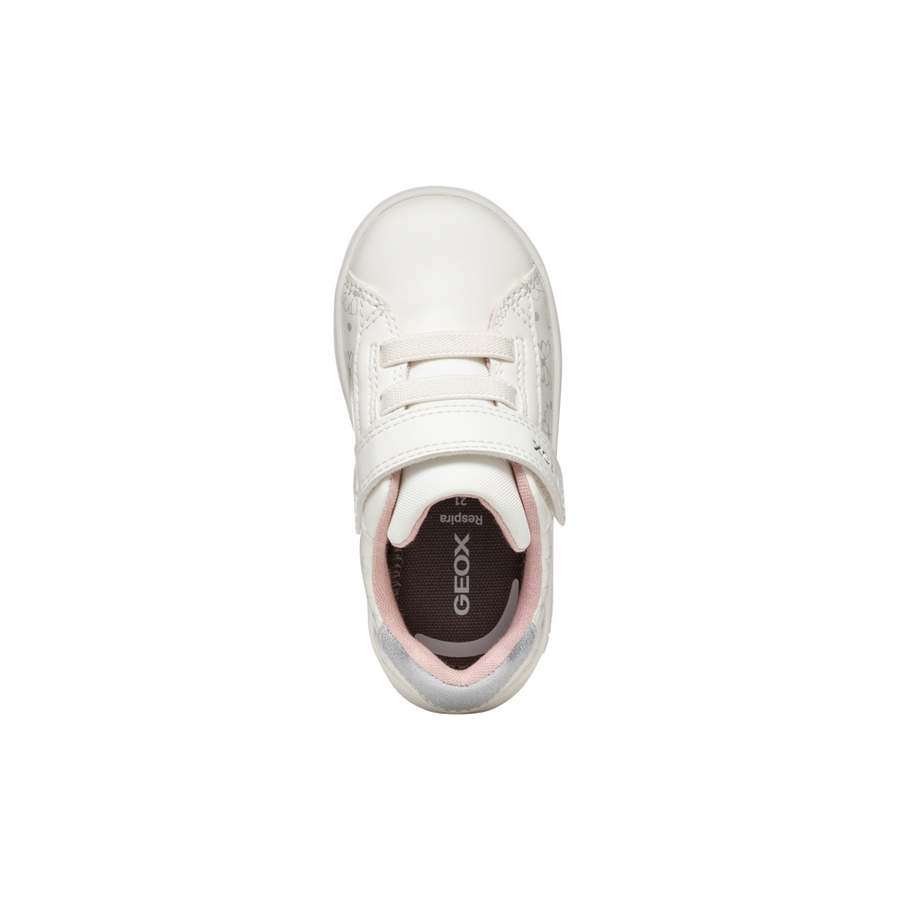 Geox - B Eclyper Girl - Optic White/Silver - Trainers