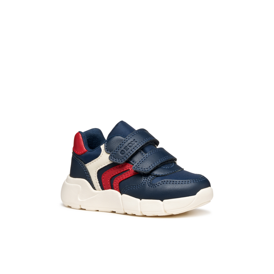 Geox B Flexyper Mini Boy Navy/Red Trainers – Colton Footwear