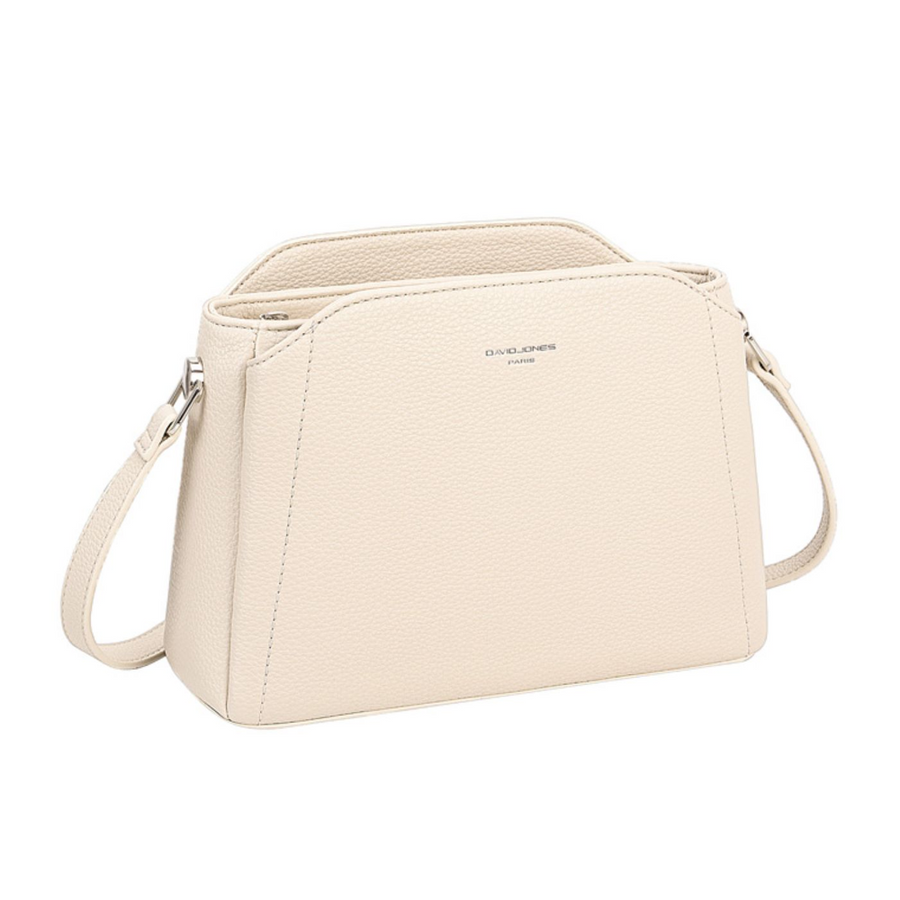 Nova Leathers - Triple Pocket Shoulder bag - CM6926CW - Creamy White - Bags