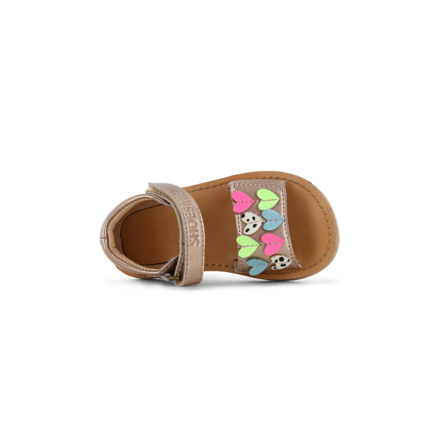 Shoesme - Classic Sandal - Rose Gold Hearts - Sandals