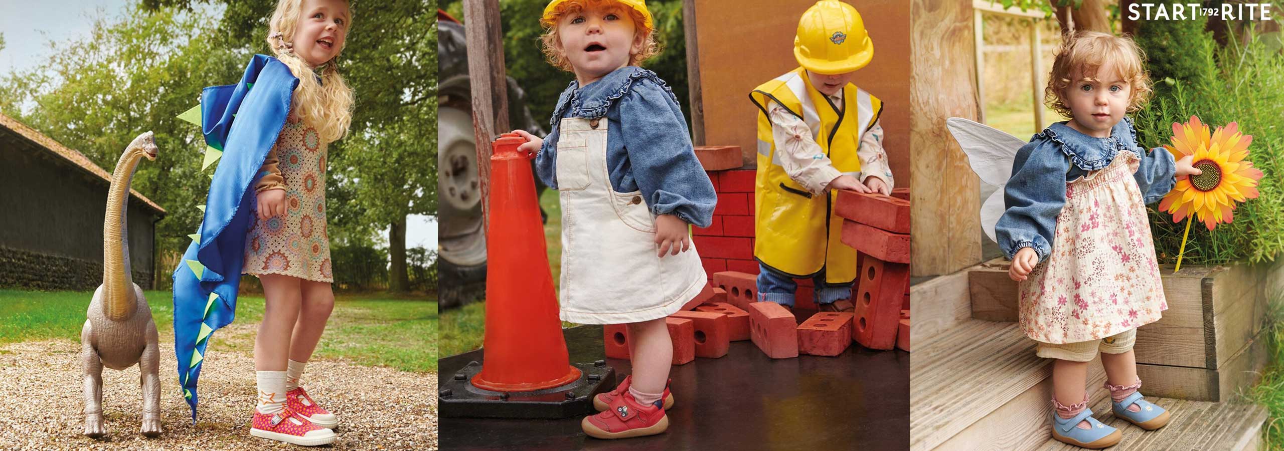 toddler girls with start rite shoes
