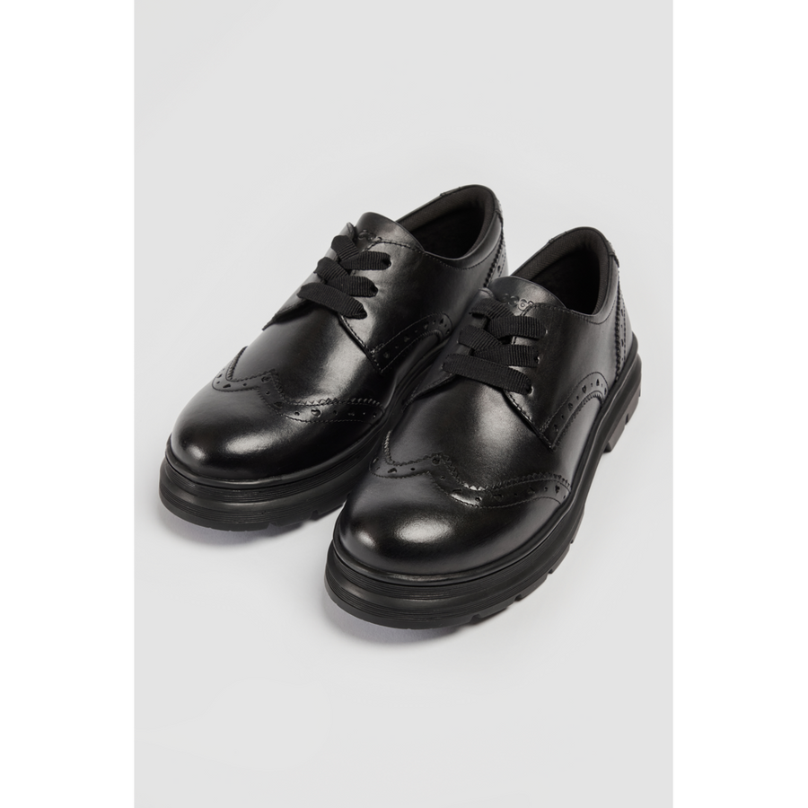 POD - Fiona - Black - School Shoes
