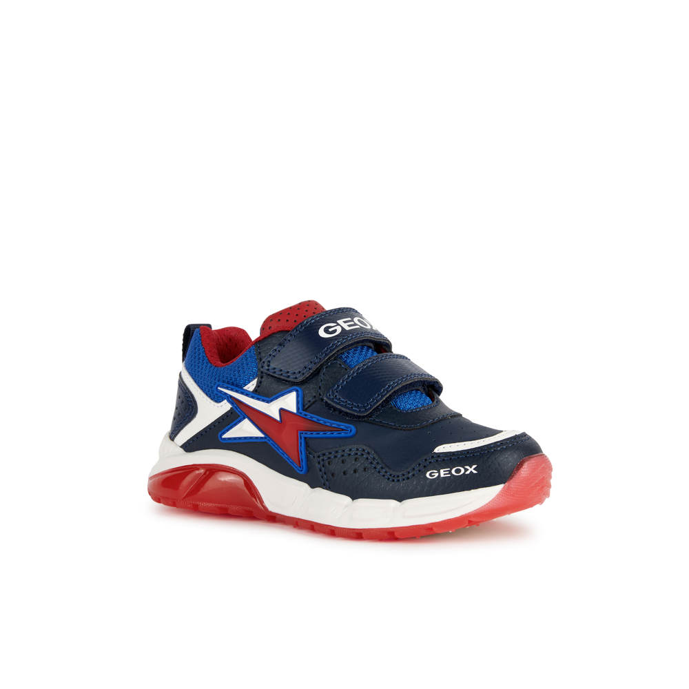 Geox - J Spaziale Boy - Navy/Red - Trainers