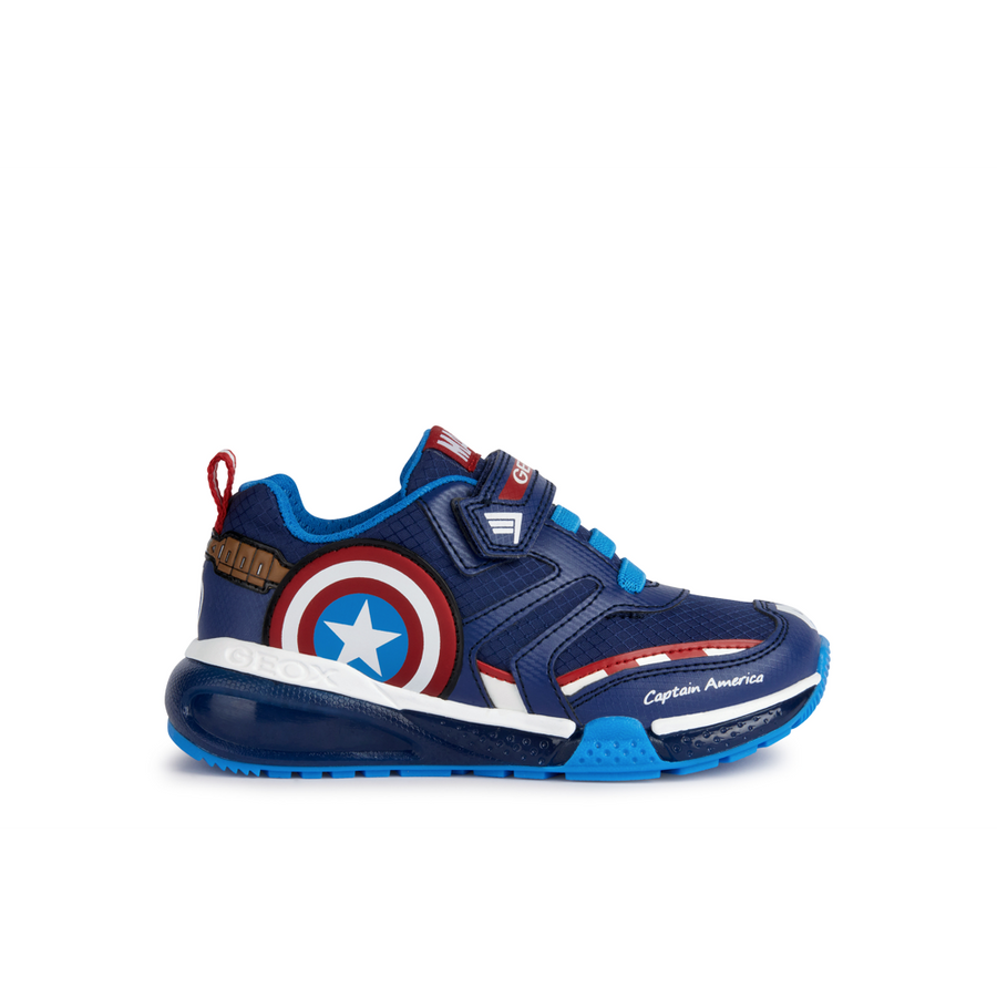 Geox - J Bayonyc Boy - Navy/Red - Trainers