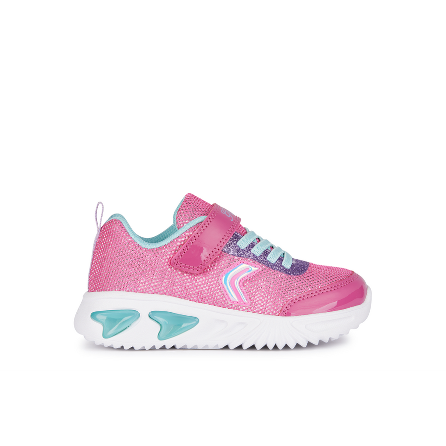 Geox - J Assister Girl - Fuchsia/Aqua - Trainers