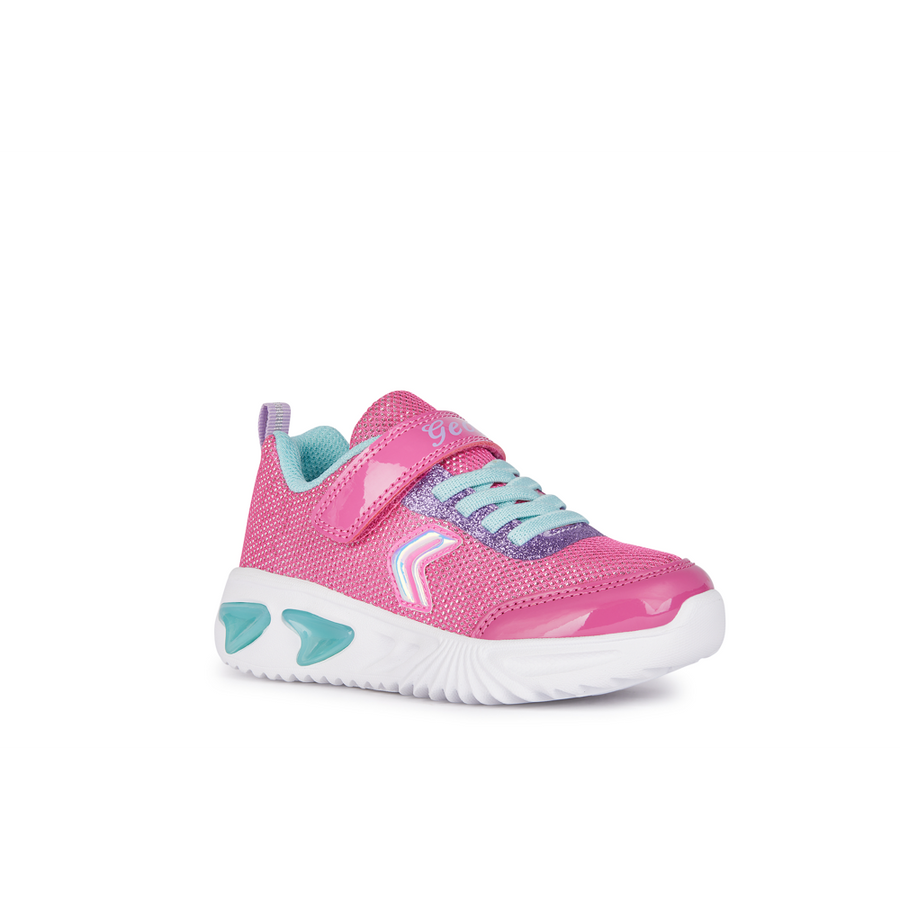 Geox - J Assister Girl - Fuchsia/Aqua - Trainers