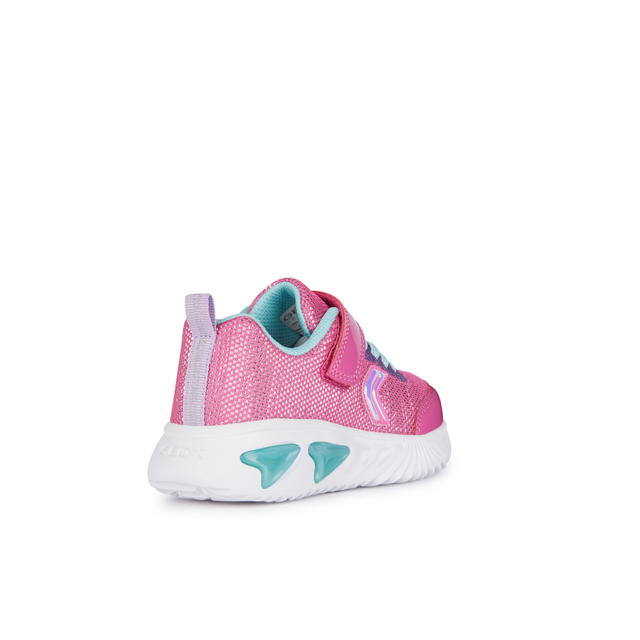 Geox - J Assister Girl - Fuchsia/Aqua - Trainers