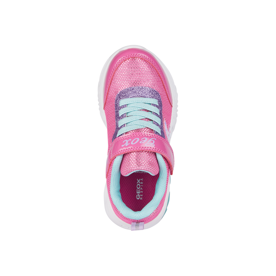 Geox - J Assister Girl - Fuchsia/Aqua - Trainers