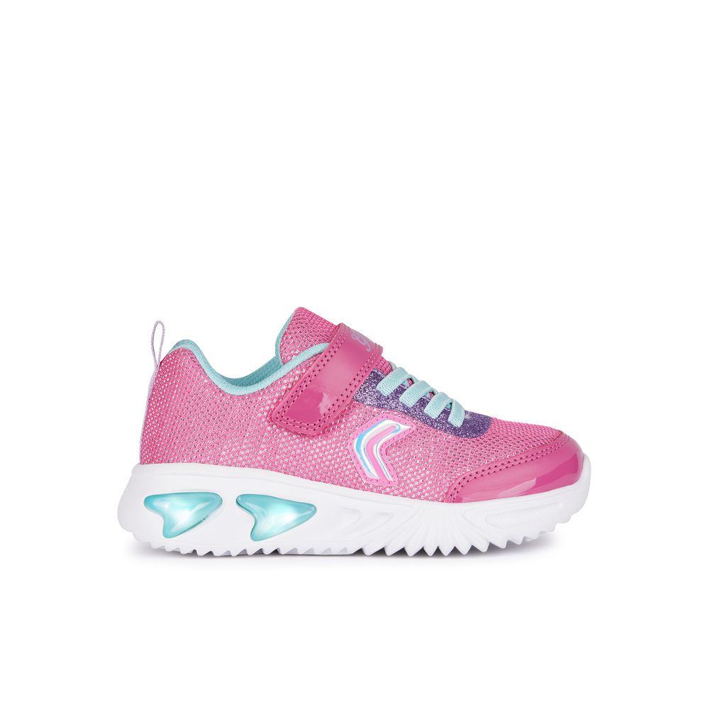 Geox - J Assister Girl - Fuchsia/Aqua - Trainers