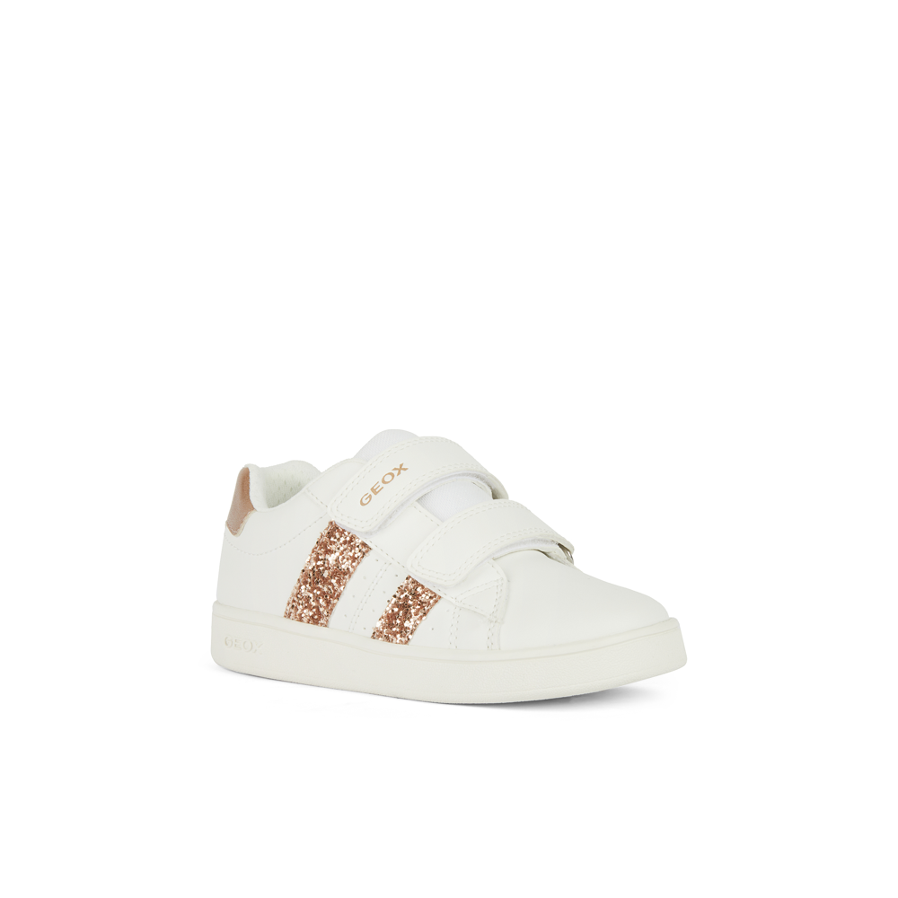 Geox - J Eclyper Girl - White/Rose Gold - Trainers