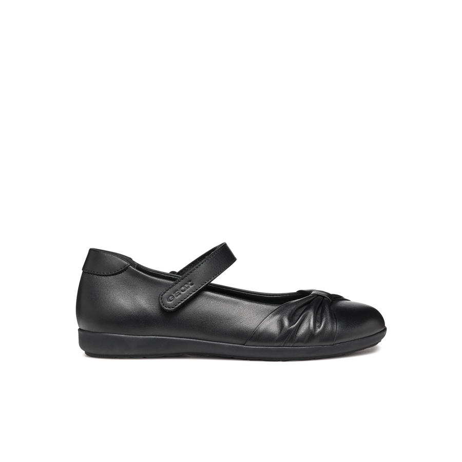 Geox - J Iberide Girl F - Black Smooth Leather - School Shoes
