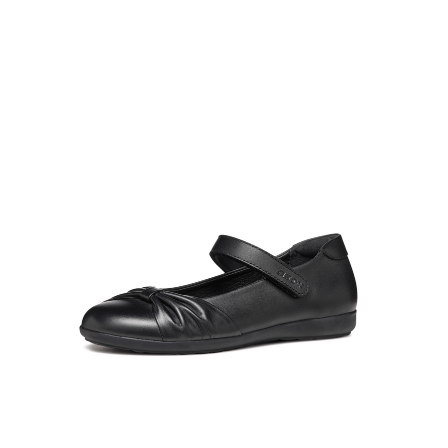 Geox - J Iberide Girl F - Black Smooth Leather - School Shoes