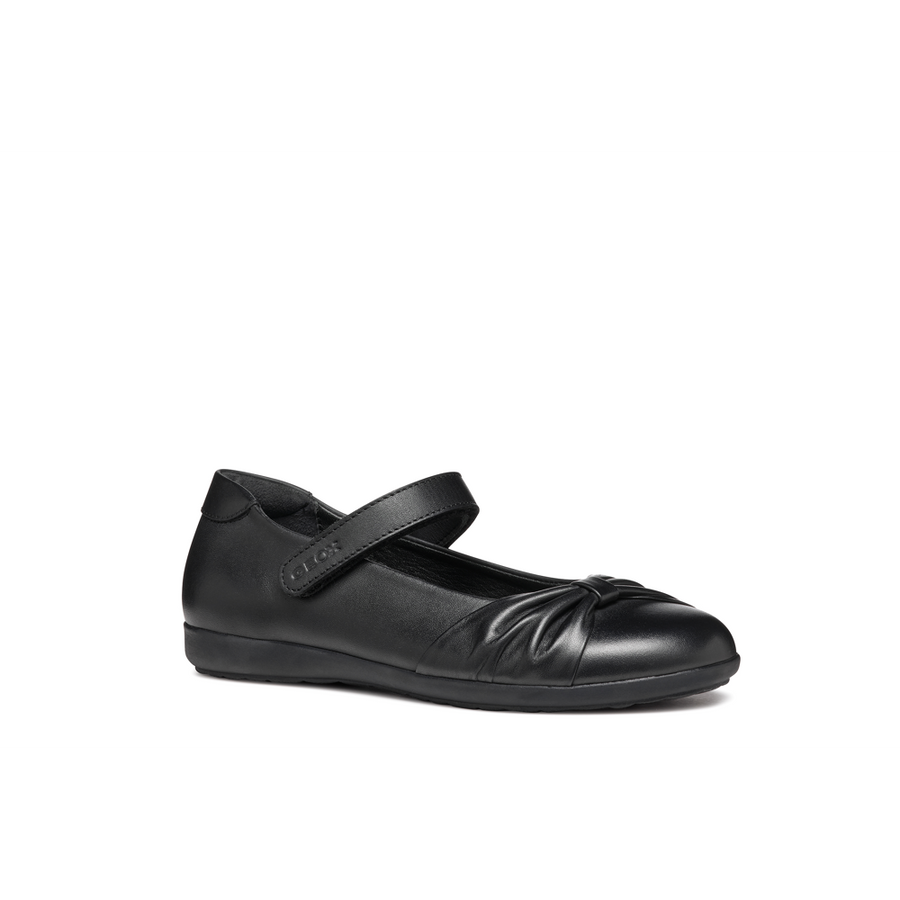 Geox - J Iberide Girl F - Black Smooth Leather - School Shoes