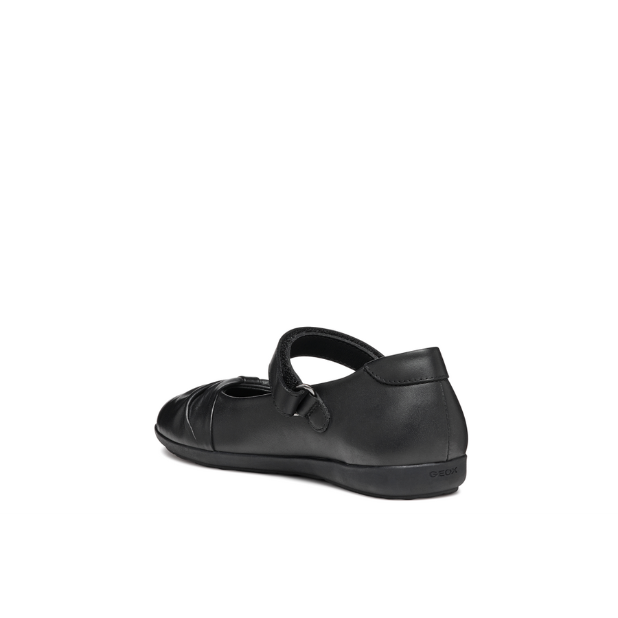 Geox - J Iberide Girl F - Black Smooth Leather - School Shoes