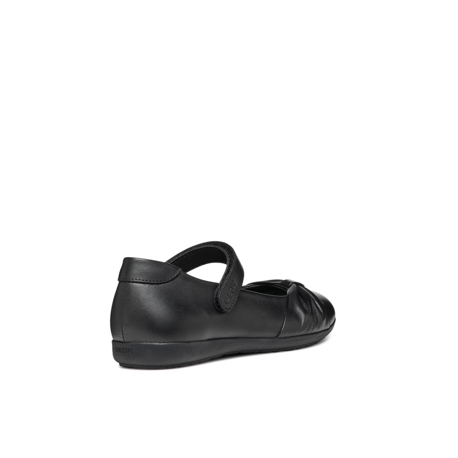 Geox - J Iberide Girl F - Black Smooth Leather - School Shoes