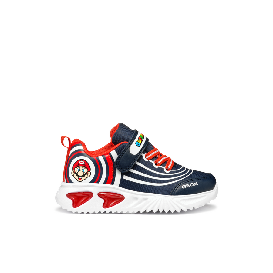 Geox - J Assister Boy - Navy/Red - Trainers