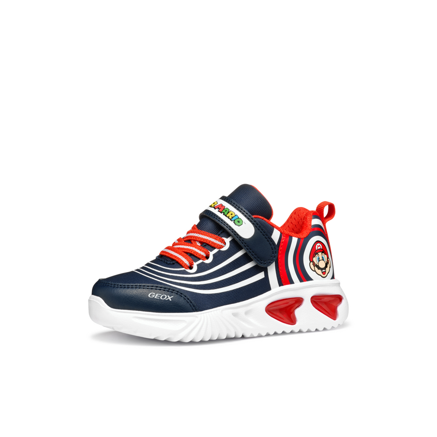 Geox - J Assister Boy - Navy/Red - Trainers