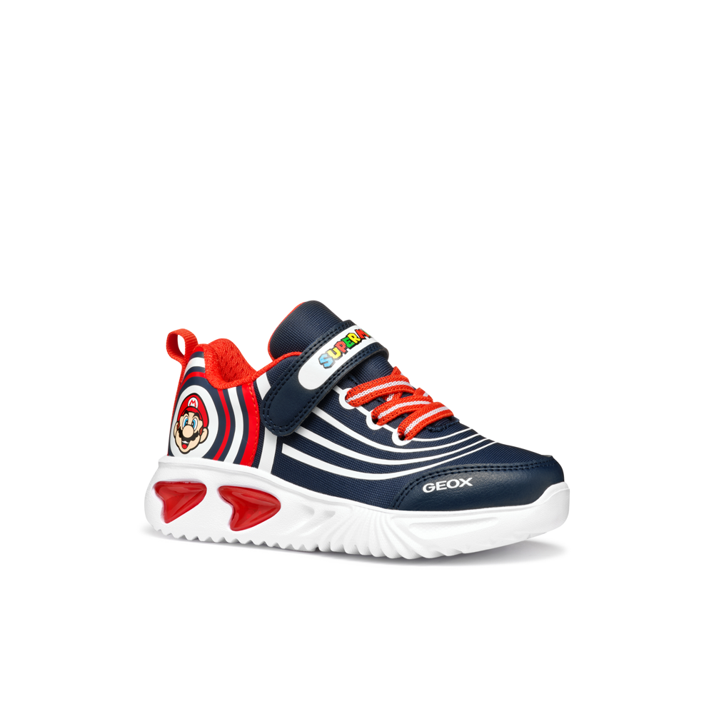 Geox - J Assister Boy - Navy/Red - Trainers