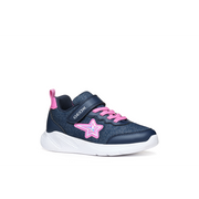 Geox - J Sprintye Girl - Navy/Fuchsia - Trainers