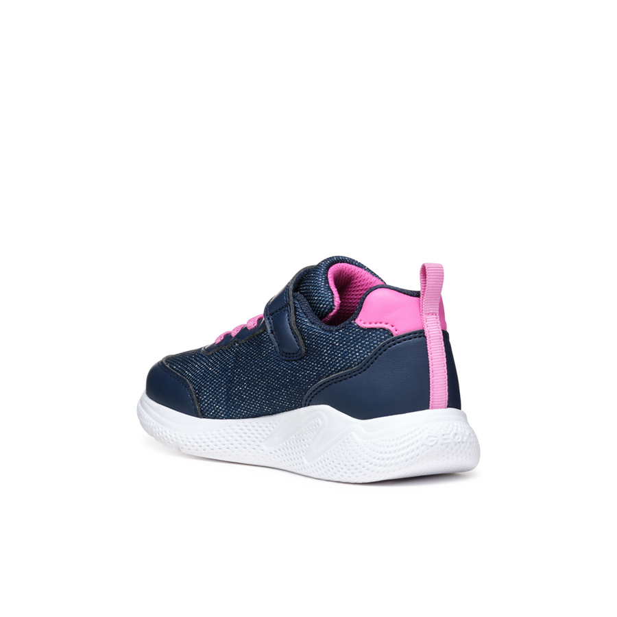 Geox - J Sprintye Girl - Navy/Fuchsia - Trainers