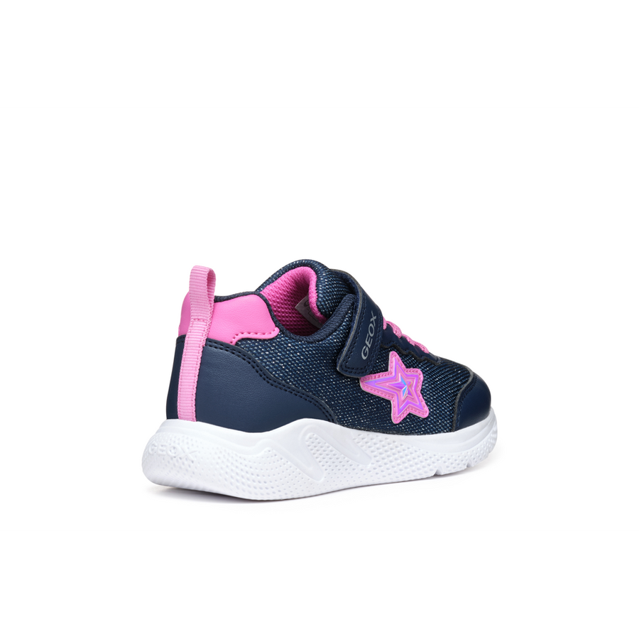 Geox - J Sprintye Girl - Navy/Fuchsia - Trainers