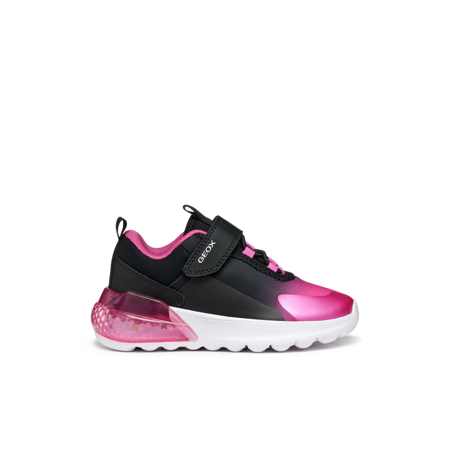 Geox - J Activart Illuminus - Black/Fuchsia - Trainers