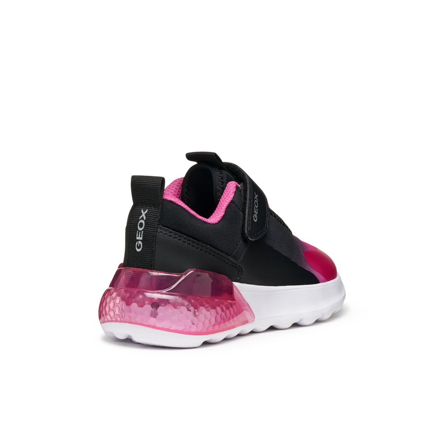 Geox - J Activart Illuminus - Black/Fuchsia - Trainers