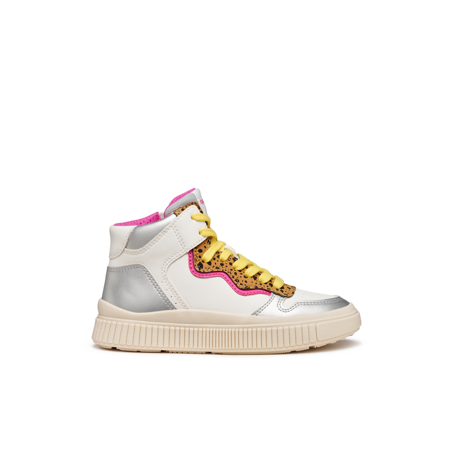 Geox - J Laquinny Girl - White/Fuschia - Boots