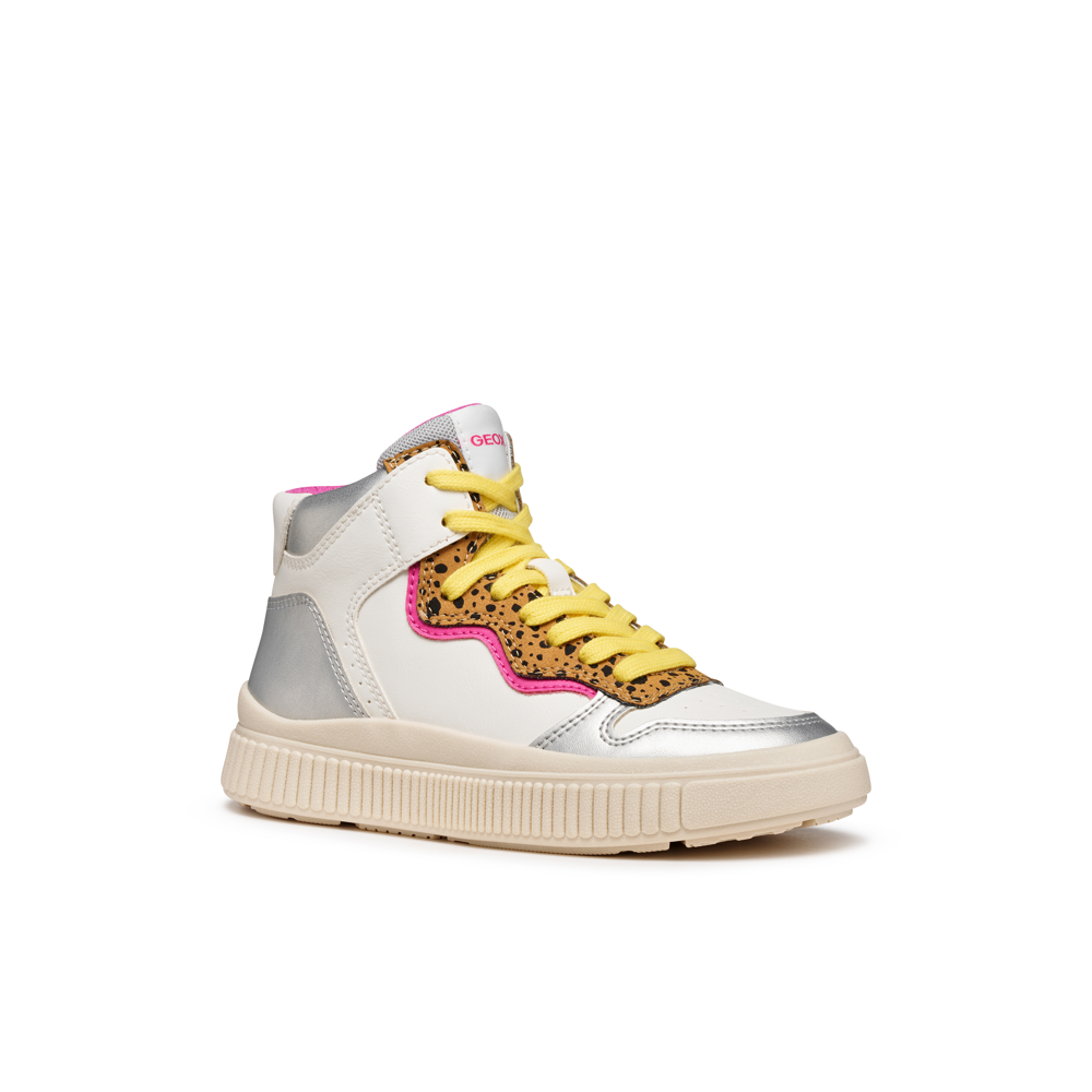 Geox - J Laquinny Girl - White/Fuschia - Boots