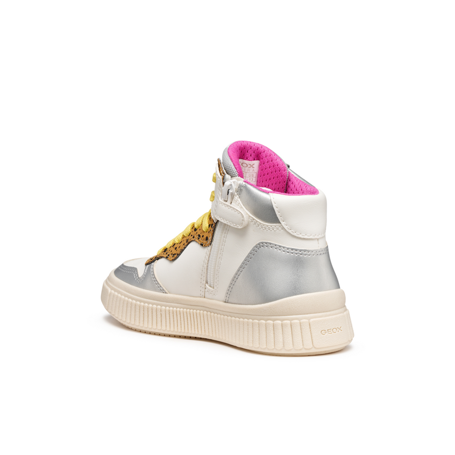 Geox - J Laquinny Girl - White/Fuschia - Boots