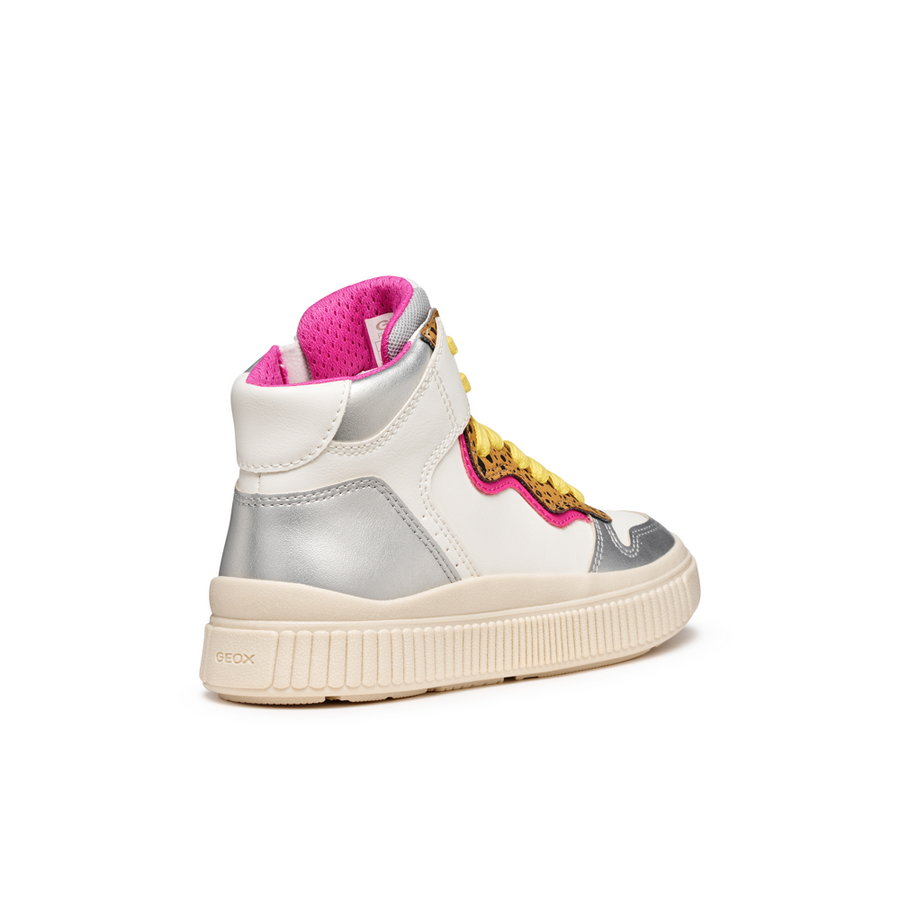 Geox - J Laquinny Girl - White/Fuschia - Boots