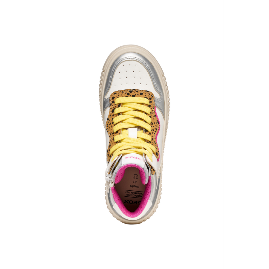 Geox - J Laquinny Girl - White/Fuschia - Boots