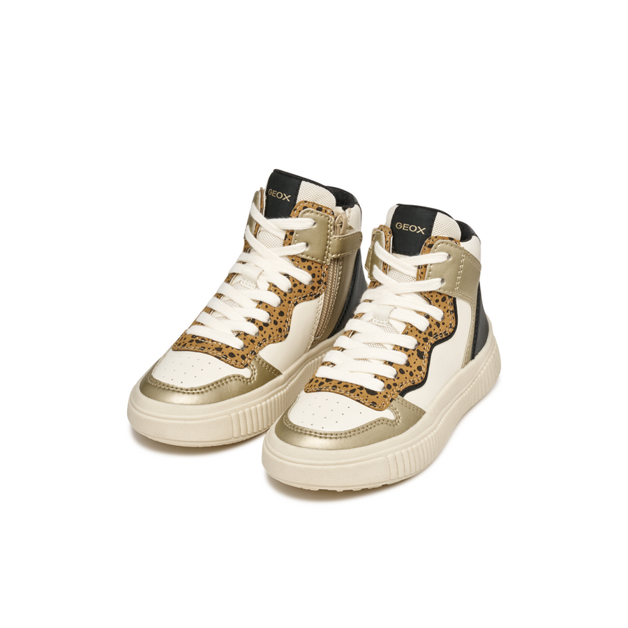 Geox - J Laquinny Girl - Ivory/Platinum - Boots