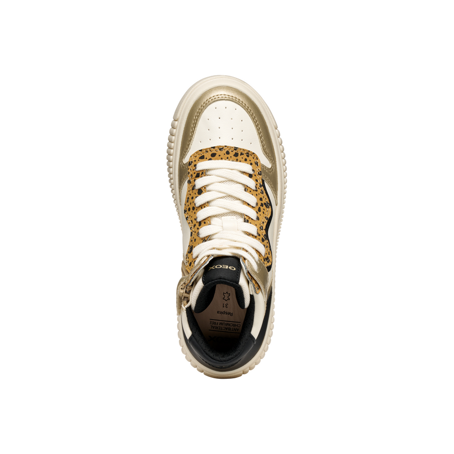Geox - J Laquinny Girl - Ivory/Platinum - Boots