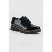 POD - Kacey BP - Black Patent - School Shoes