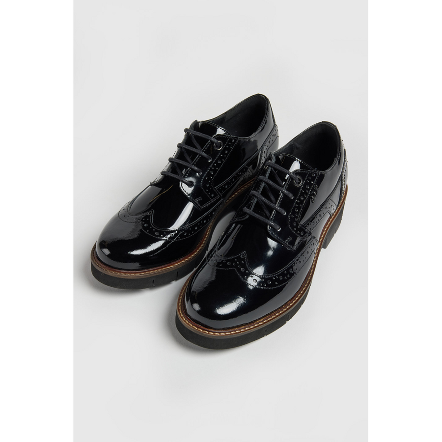 POD - Kacey BP - Black Patent - School Shoes