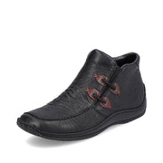 Rieker - L1787-00 - Schwarz/Wine/Brandy - Boots