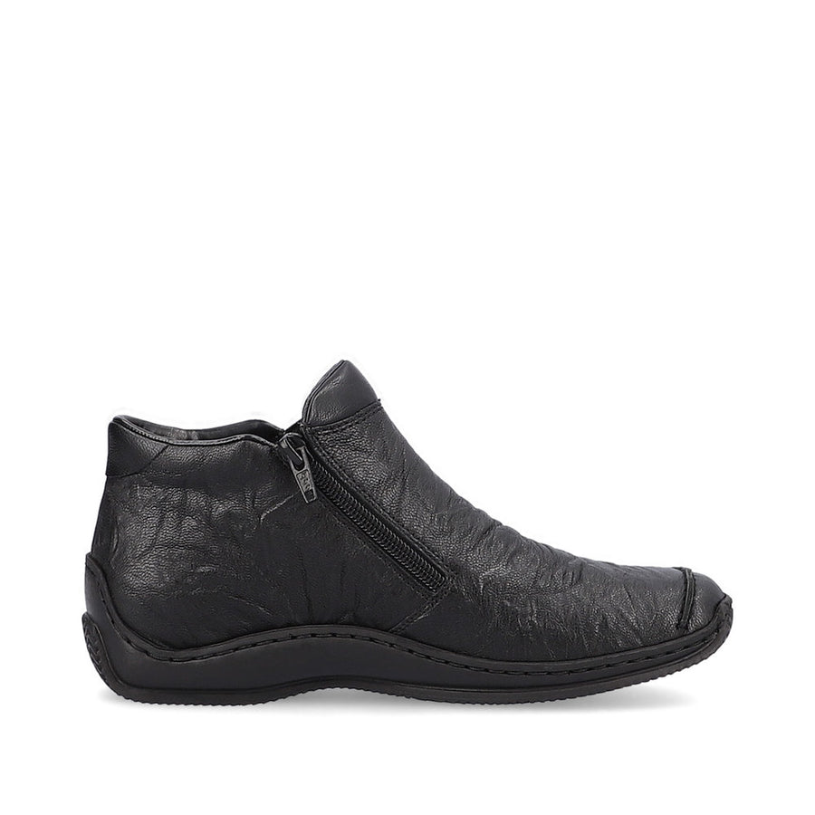 Rieker - L1787-00 - Schwarz/Wine/Brandy - Boots
