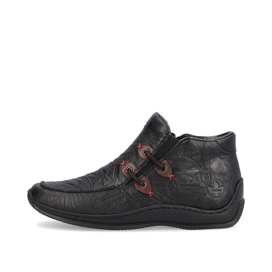 Rieker - L1787-00 - Schwarz/Wine/Brandy - Boots