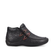 Rieker - L1787-00 - Schwarz/Wine/Brandy - Boots