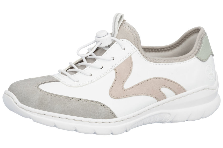 Rieker - L32G9-80 - Quarz/Weiss/Rose/Palecyan - Shoes